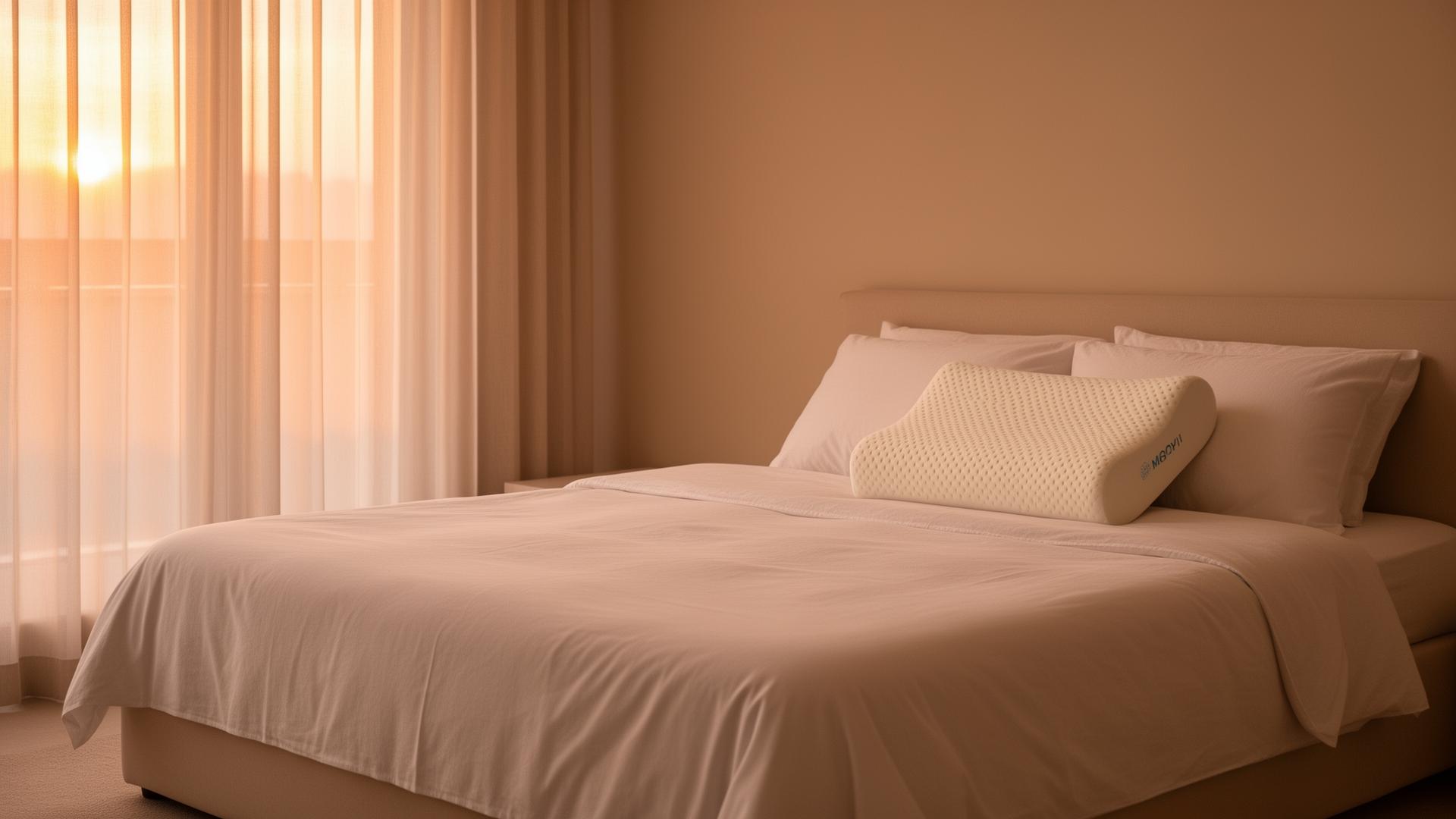 Calm bedroom with Aurelia pillow